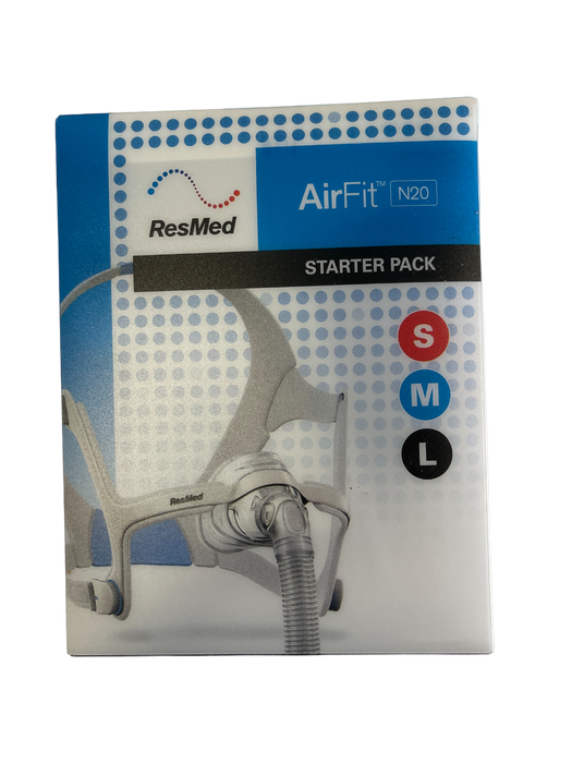 ResMed AirFit N20 Mask Starter Pack – S, M, & L Cushions