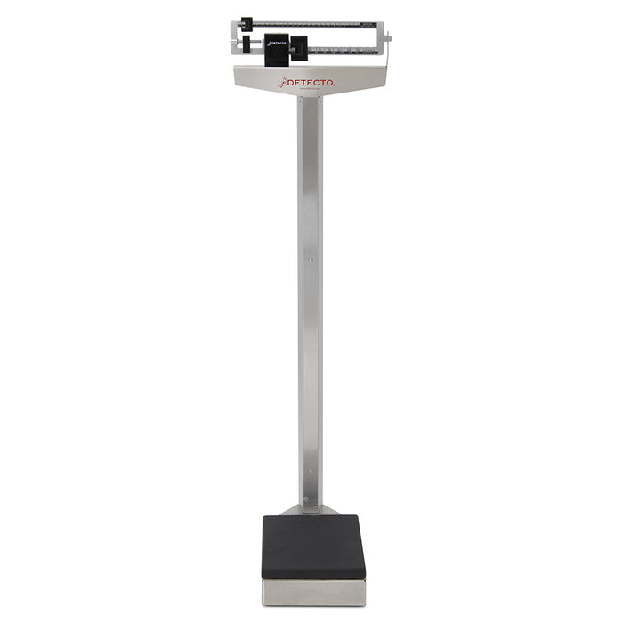 Detecto Eye-Level Physician Scale - Stainless Steel, 400 lb x 4 oz / 175 kg x 100 g