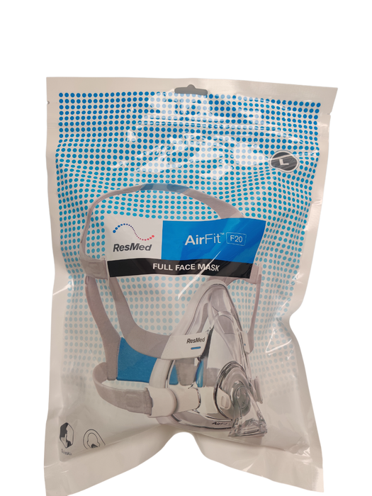 ResMed AirFit F20 Full Face CPAP Mask with Headgear ResMed AirFit F20 Full Face CPAP Mask with Headgear
