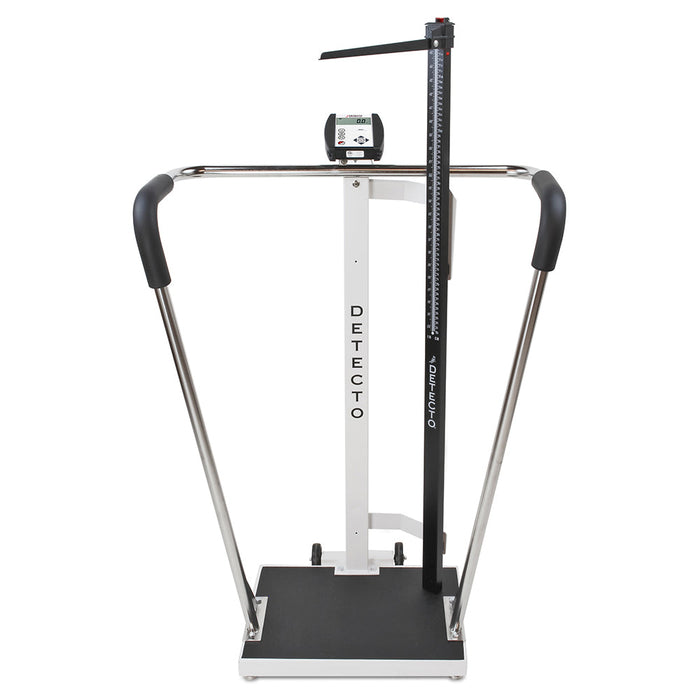 Detecto Digital Platform Bariatric Scale with Mechanical Height Rod