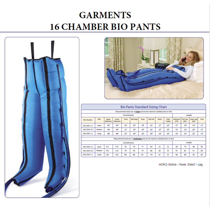 16 Chamber Compression Bio Pant Garment