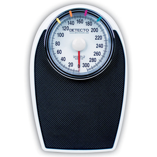 Detecto Large Dial Bathroom Scale Capacity - 130 kg x 500 g