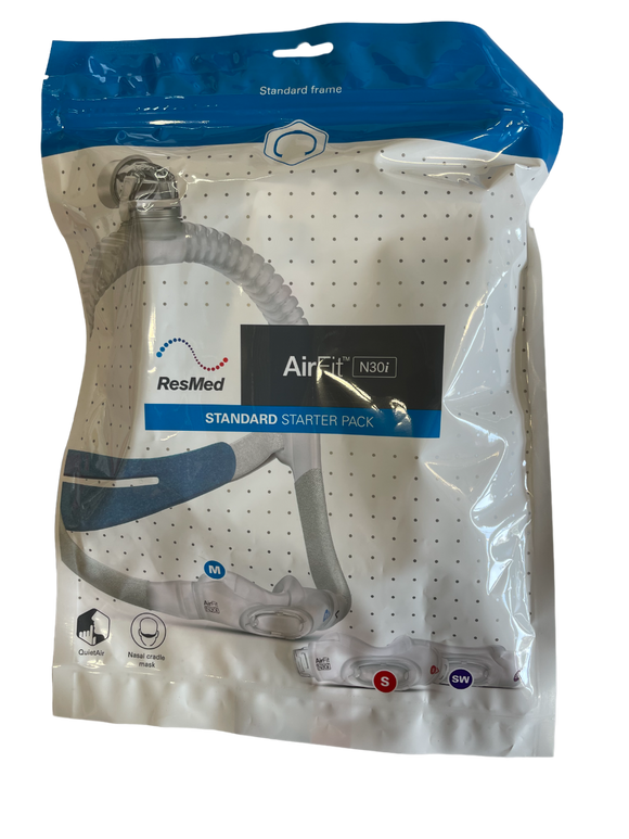 ResMed AirFit N30i Nasal CPAP Mask Assembly Kit, Starter Pack