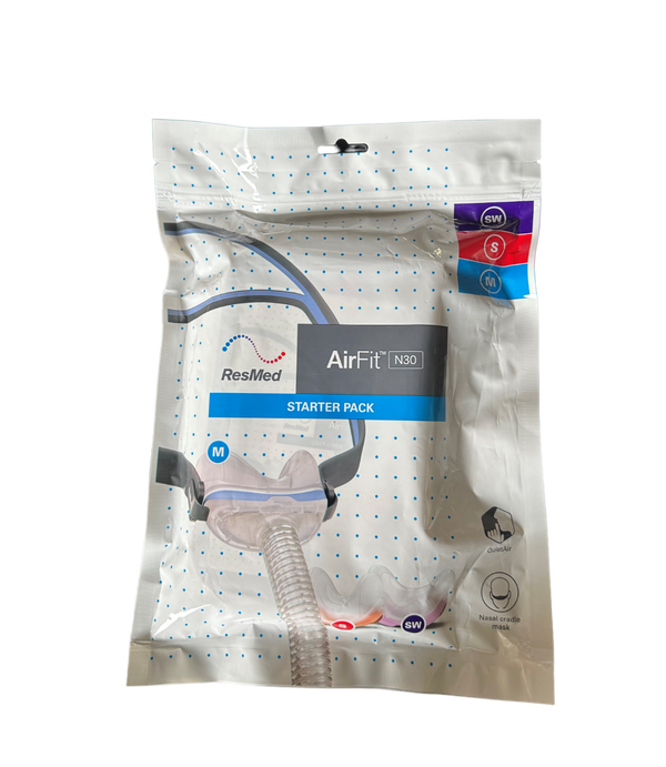 ResMed AirFit N30 Nasal CPAP Mask with Headgear Starter Pack