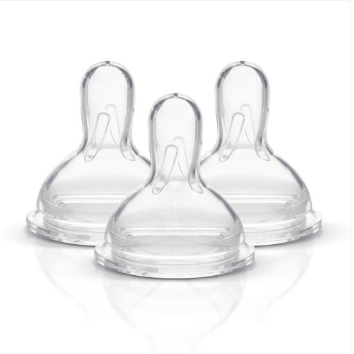 Medela Wide Base Bottle Nipple, 3 Count