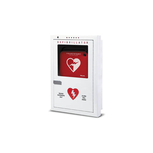 Philips HeartStart Defibrillator Cabinet, Premium, Semi-recessed