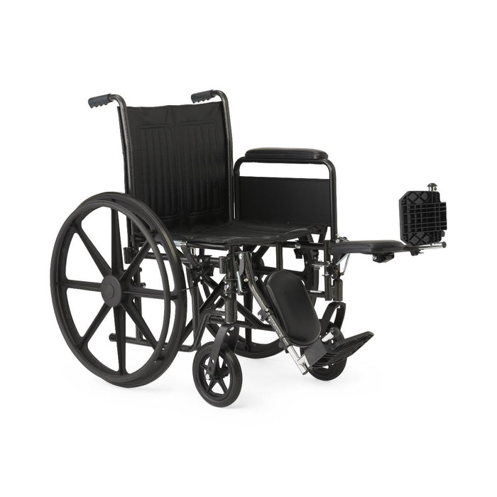 Guardian K1 Vinyl Wheelchair with Elevating Leg Rests, 16"