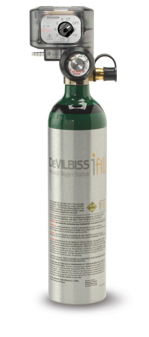 DeVilbiss Healthcare PulseDose Oxygen Conserving Device with M6 Cylinder