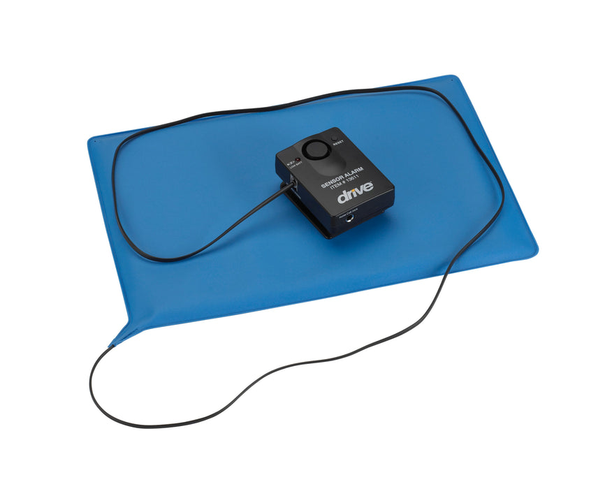 Pressure Sensitive Bed Chair Patient Alarm with Reset Button, 10" x 15" Chair Pad