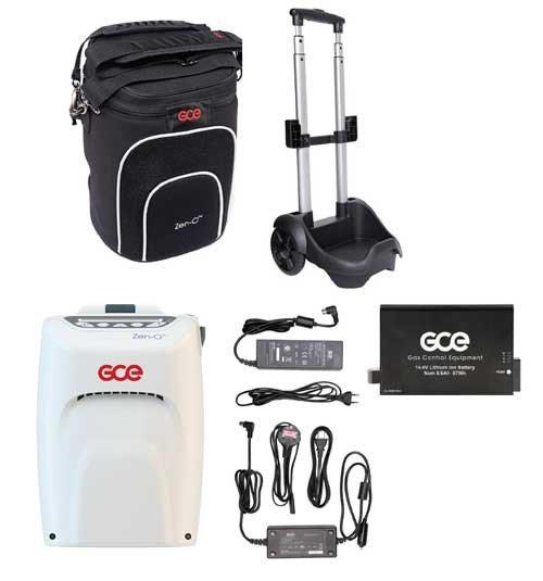 GCE Zen-O Portable Oxygen Concentrator RS-00502-X-D w/ Dual Batteries