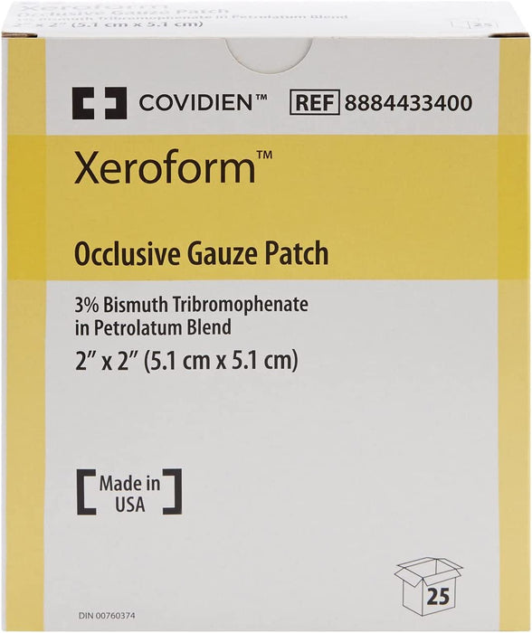 Covidien Xeroform Petrolatum Gauze Dressing 2 in. x 2 in. - Case of 6 Boxes