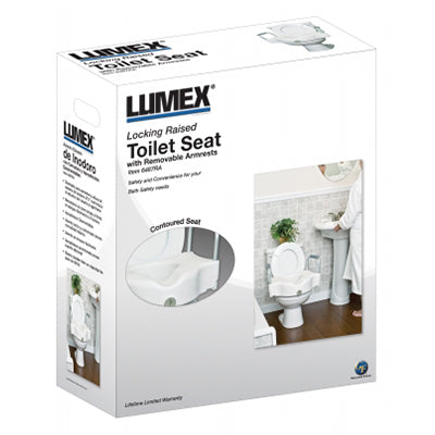 Graham Field Locking Raised Toilet Seat With Removable Armrests, 2 Each Per Case