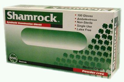 Shamrock 2000 Series Synthetic Examination Gloves - Large 100 Count