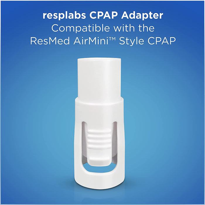 Resplabs CPAP Hose Adapter - ResMed AirMini Compatible Universal Tubing Connector - 2 Pack