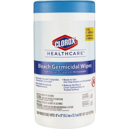 Clorox Healthcare Bleach Germicidal Wipes Floral Scent - 150 Count