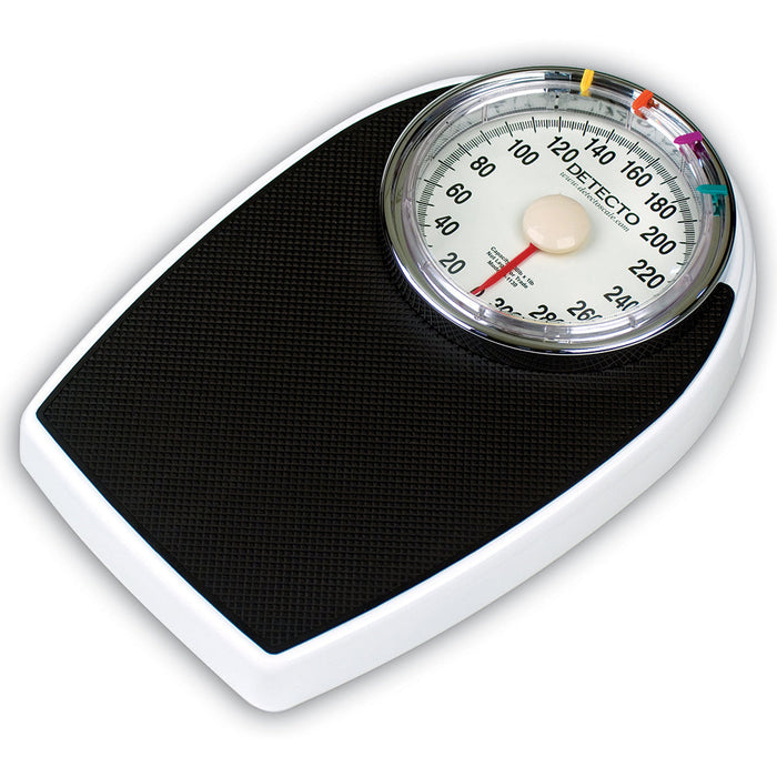 Detecto Large Dial Bathroom Scale Capacity - 130 kg x 500 g