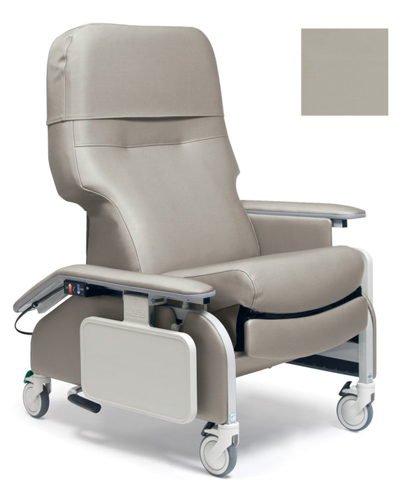 Graham Field Lumex Deluxe Clinical Care Recliner with Drop Arms with Fully Upholstered Arms - Heat & Massage