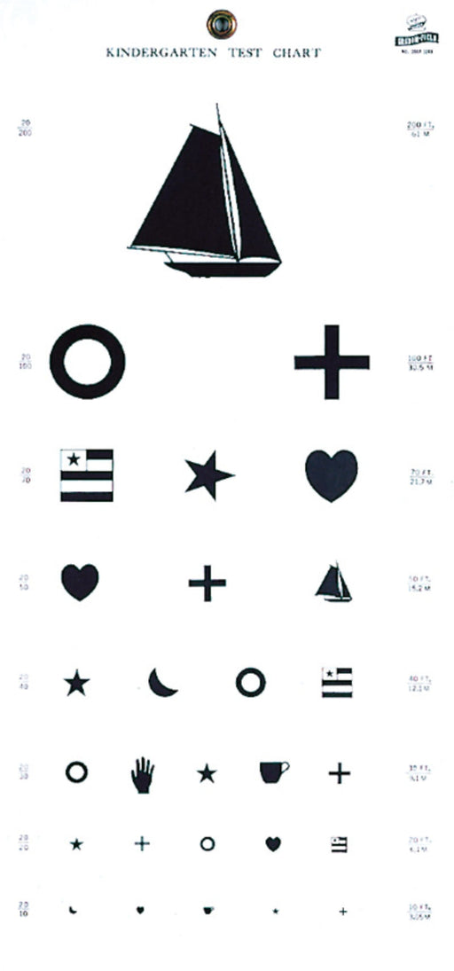 Graham Field Kindergarten Hanging Eye Chart, 1 Each