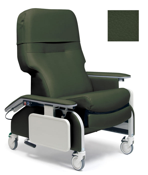 Graham Field Lumex Deluxe Clinical Care Recliner with Drop Arms with Fully Upholstered Arms - Heat & Massage