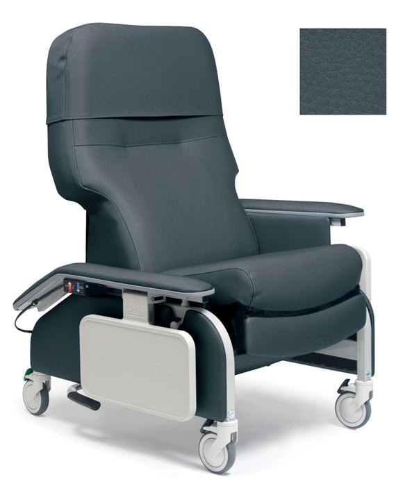 Graham Field Lumex Deluxe Clinical Care Recliner with Drop Arms with Fully Upholstered Arms - Heat & Massage