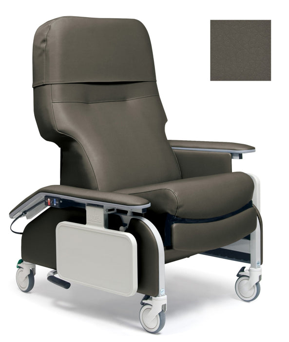 Graham Field Lumex Deluxe Clinical Care Recliner with Drop Arms with Fully Upholstered Arms - Heat & Massage