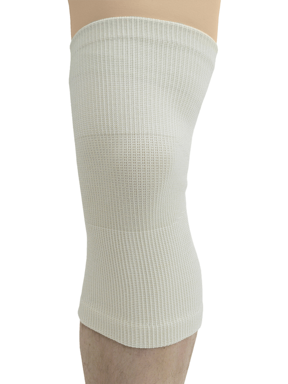 MAXAR Wool/Elastic Knee Brace (Two-Way Stretch, 56% Wool) - White