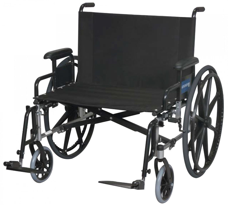 Regency XL 2002 Fixed Back Wheelchair, Full Length, Bariatric Wheelchair