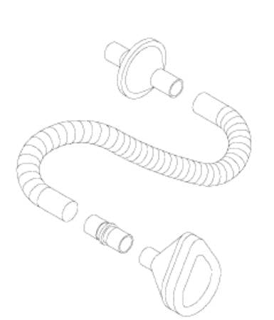 Philips Respironics Adult Cough assist Circuit, 3 Foot