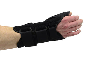 MAXAR Wrist Splint with Abducted Thumb - Right Hand - Black
