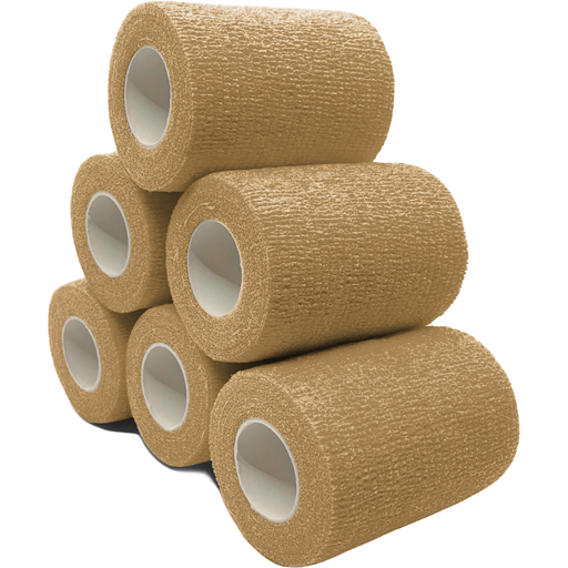 Non-Woven Cohesive Bandage Wrap, Self Adherent, Tan