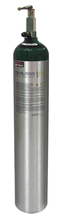 DeVilbiss Healthcare 870 Post Valve Oxygen Cylinder, E Cylinder