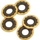 Brass Washers with Rubber Ring for Oxygen Regulators, 25 Pack