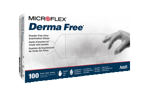 MicroFlex Derma Free Vinyl Gloves - 100 Count X-Large