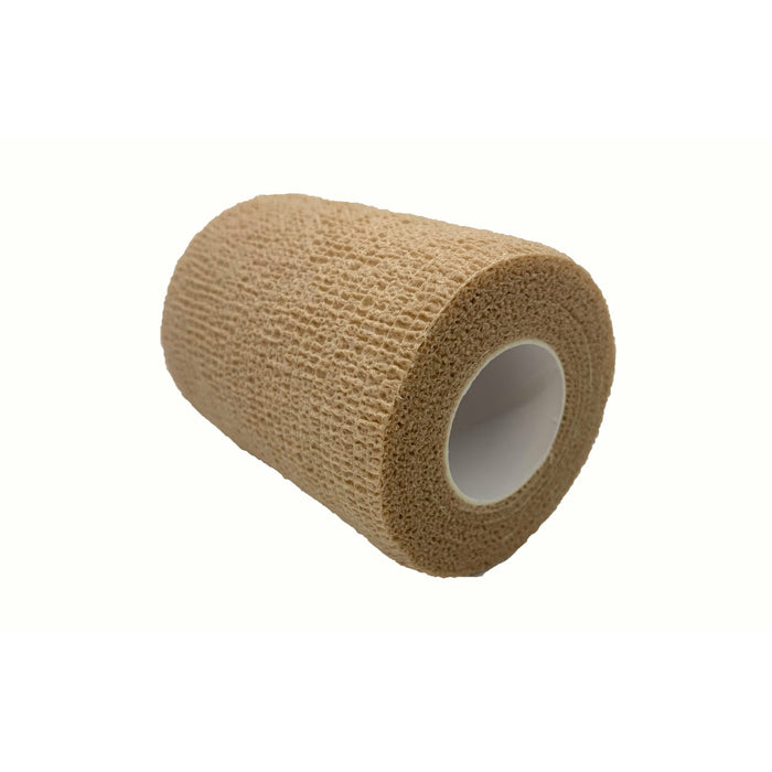 Non-Woven Cohesive Bandage Wrap, Self Adherent, Tan